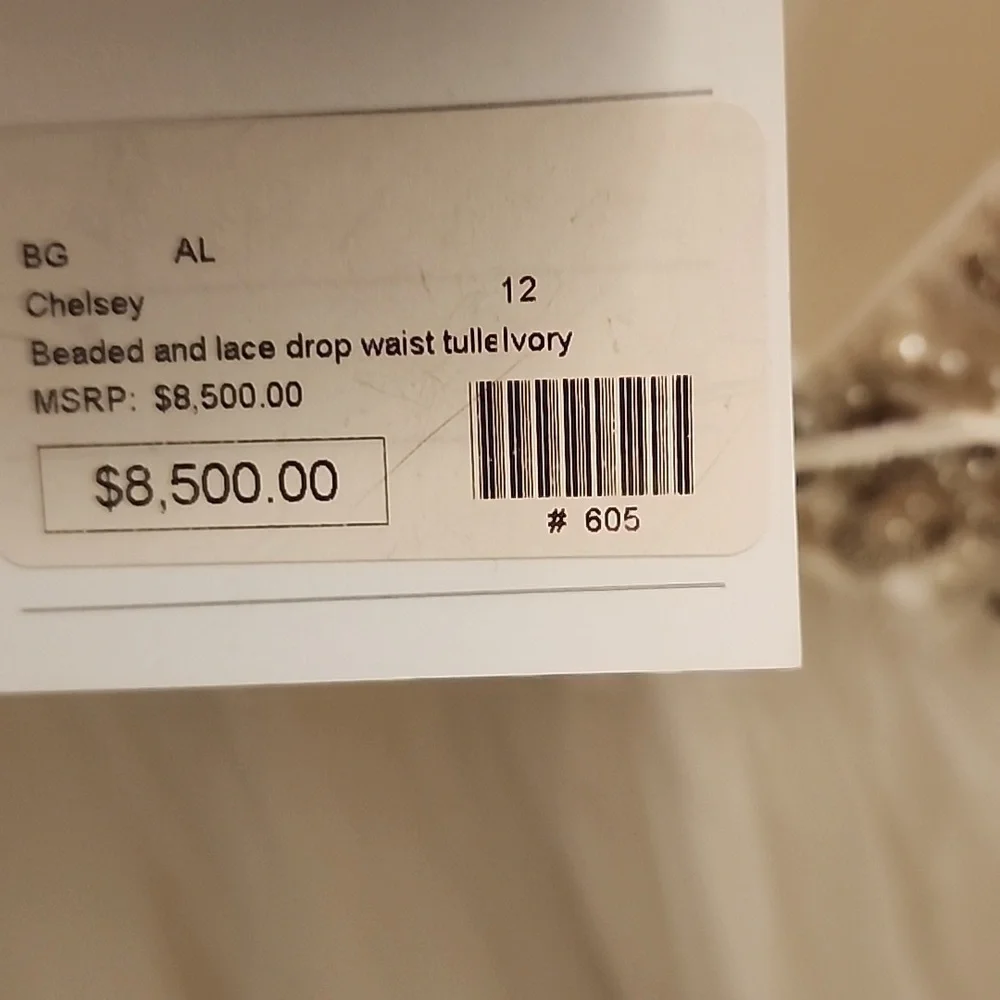 Couture beaded wedding dress 12 - Picture 13 of 15